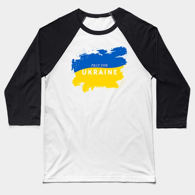 Pray For Ukraine - Stop Russia-Ukraine War Baseball T-Shirt by Jamille Art